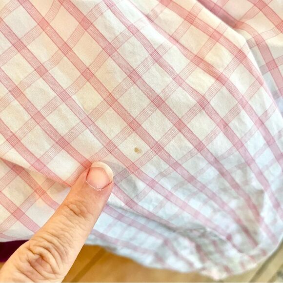 Jack Spade Pink Casual Button Down Shirt cotton gingham pastel Size XL - Picture 5 of 5